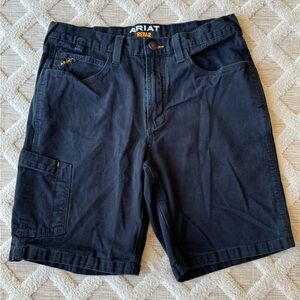 Ariat Rebar M4 Black Low Rise Utility Work Shorts Men’s Size 31R Workwear